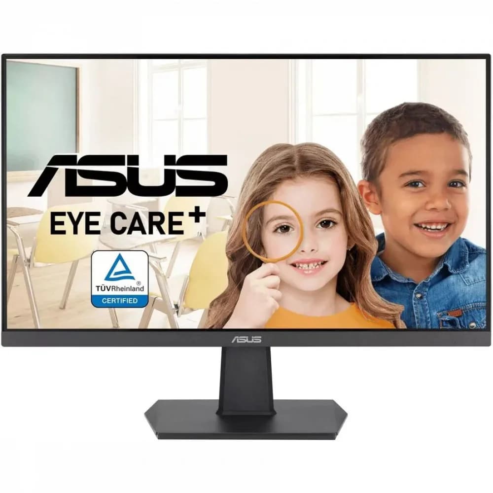 Монитор LCD 23.8" VA24EHF/ ASUS VA24EHF 23.8" WLED IPS monitor, 16:9, 1920x1080, 1ms MPRT, 250 cd/m2, HDMIx1, 100Hz, Flicker free, VESA 100x100 mm, HDMI cable, T, Frameless, black
