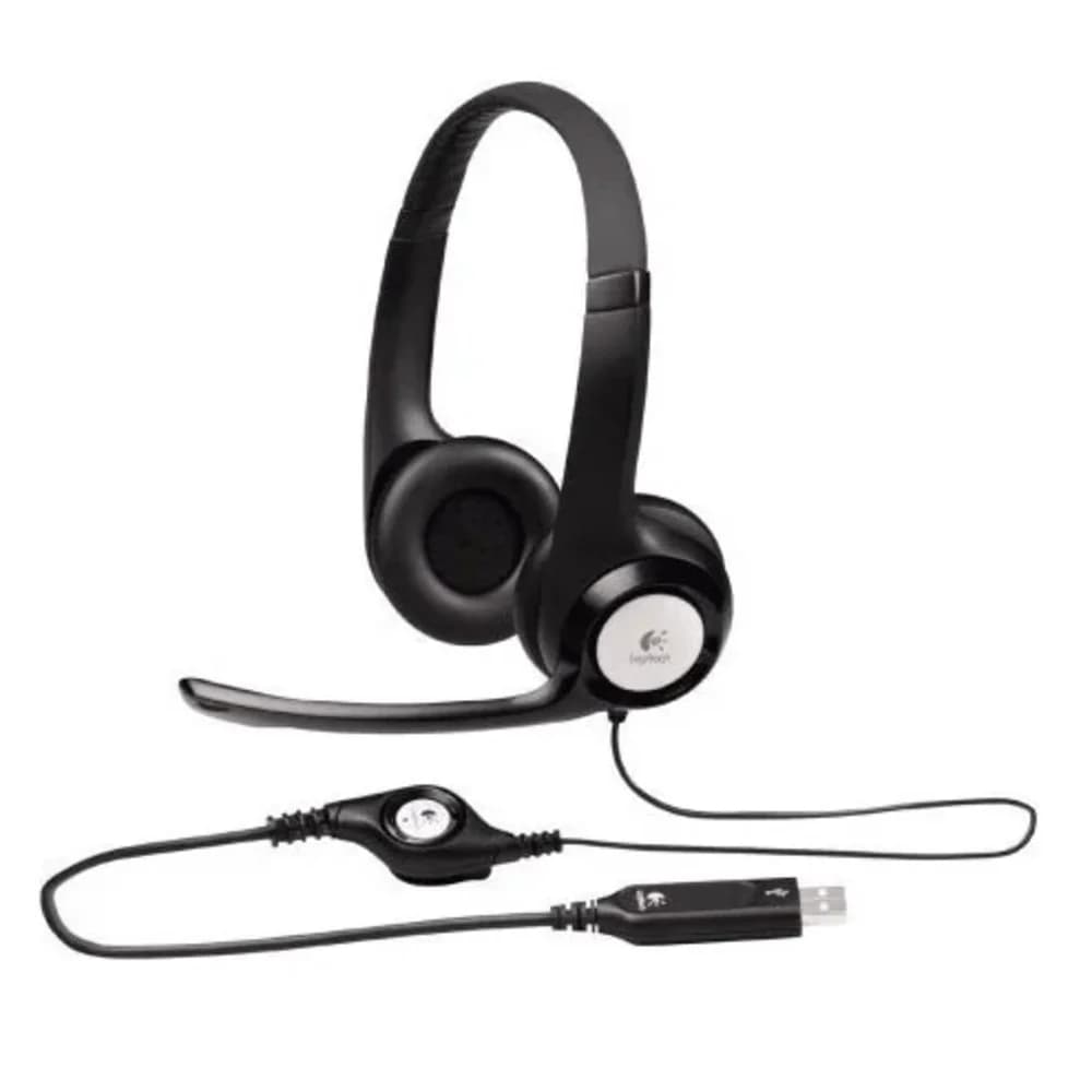 USB-гарнитура Logitech H390 с шумоподавляющим микрофоном Тип микрофона: Двунаправленный Чувствительность (наушники): 94 дБВ/Па ± 3 дБ Чувствительность (микрофон): –17 дБВ/Па ± 4 дБ Частотный диапазо