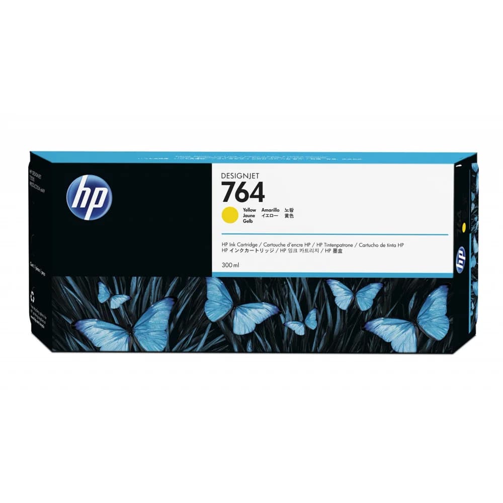 Картридж струйный HP 764 C1Q15A желтый (300мл) для HP DJ T3500