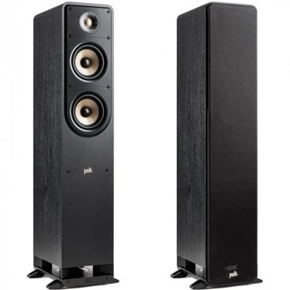 POLK AUDIO Громкоговоритель Sig Elite ES50 ЧЕРНЫЙ (Пара), Напольная акустическая система. Диапазон частот: 33 Гц – 40 кГц , Чувствительность: 89 дБ, Номинальный импеданс: 8 Ом, Реком. мощность: 20 –