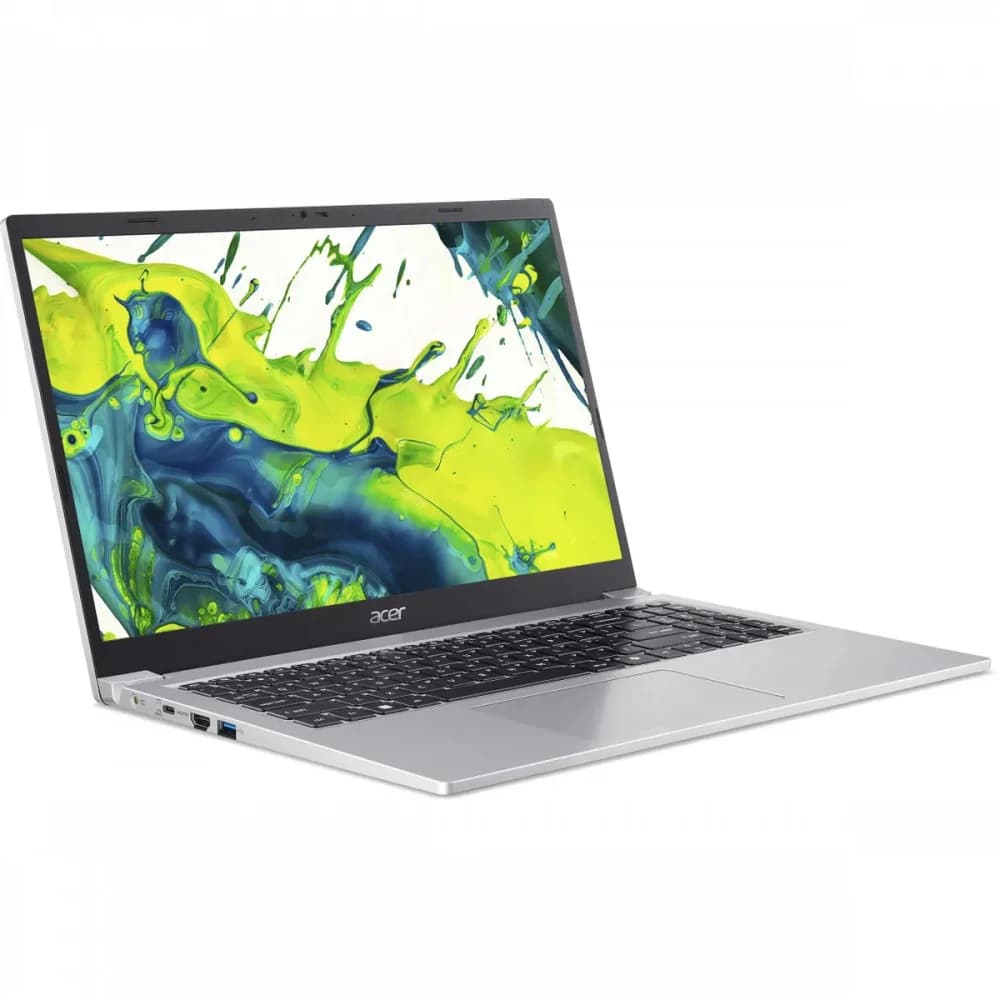 Ноутбук Acer Aspire Lite AL15-36P-C9XQ N-series N150 8Gb SSD256Gb Intel Graphics 15.6" IPS FHD (1920x1080) без ОС silver WiFi BT Cam 6000mAh (NX.DGJCD.004)