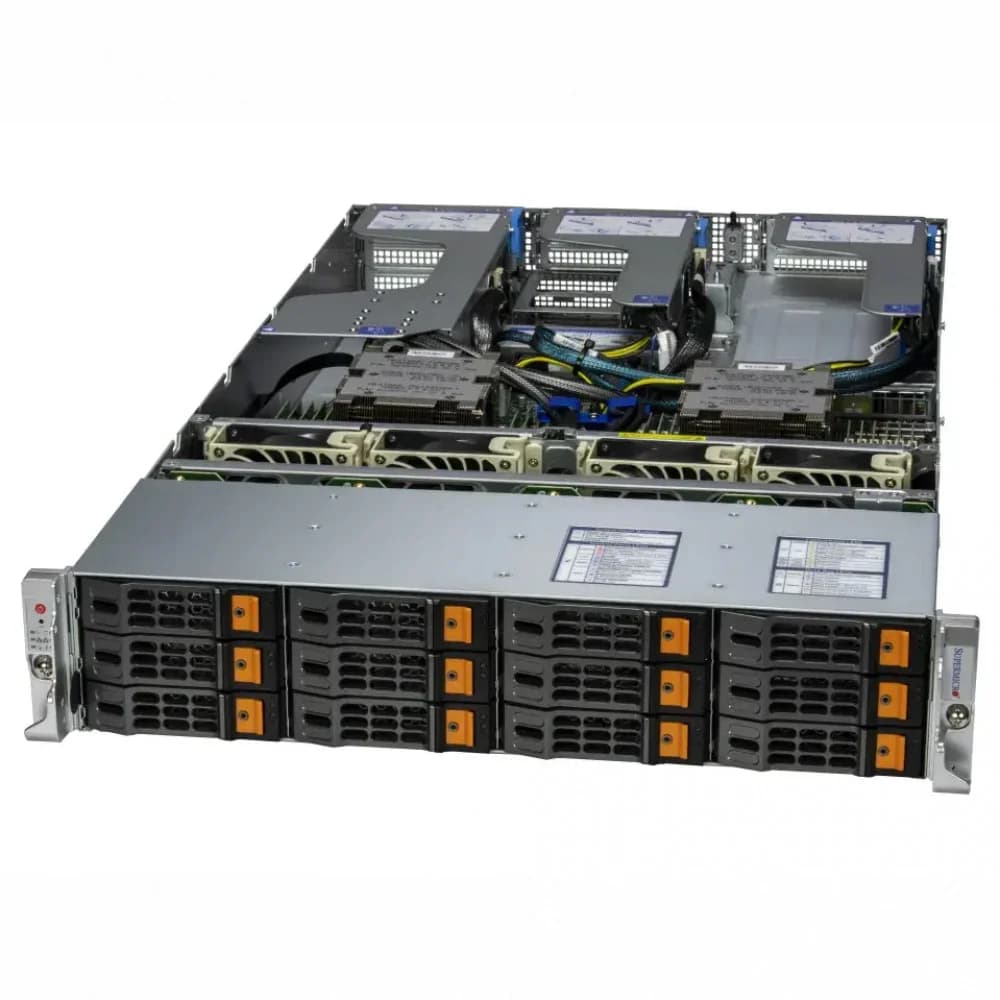 Серверная платформа/ AS -2025HS-TNR (bundle3): 2U / 2x AMD EPYC™ 9004/9005/ 24x DDR5 6400MT/ 12x hs 3.5"/2.5" NVMe*/SATA/SAS*/ 2x M.2 PCIe 3.0 NVMe/ 1 PCIe 5.0 x16 AIOM slot (OCP 3.0 compatible), 1