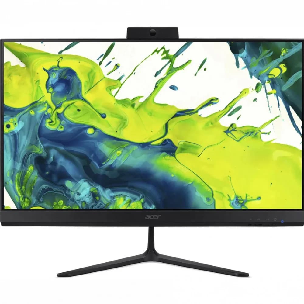 Моноблок Acer Aspire C24-2G (Black) / AMD Ryzen 5 7430U / 16 ГБ DDR4 / 512 ГБ M.2 NVMe SSD / 23.8" Full HD DLED 120Hz non-touch / Wi-Fi 6E + Bluetooth / беспроводные клавиатура и мышь Elite19 / Без