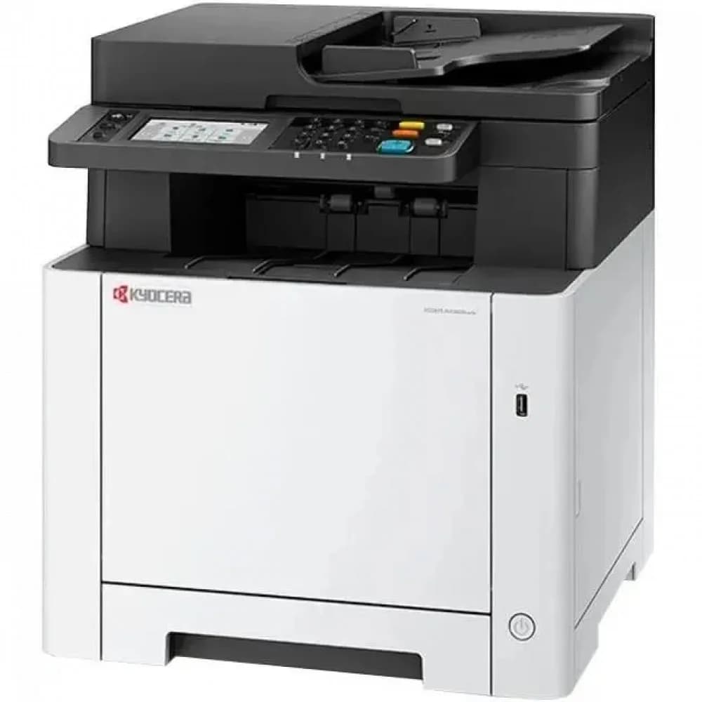 МФУ лазерное Kyocera ECOSYS MA2600cwfx (A4), цветное, Printer/Scanner/Copier/Fax, 1200x1200 dpi, 27 ppm, 1 GB, 1 GHz, tray 50+250 sheets, DADF 50 sheets, USB+Ethernet+Wi-Fi, Duplex, 4.3" touchscreen