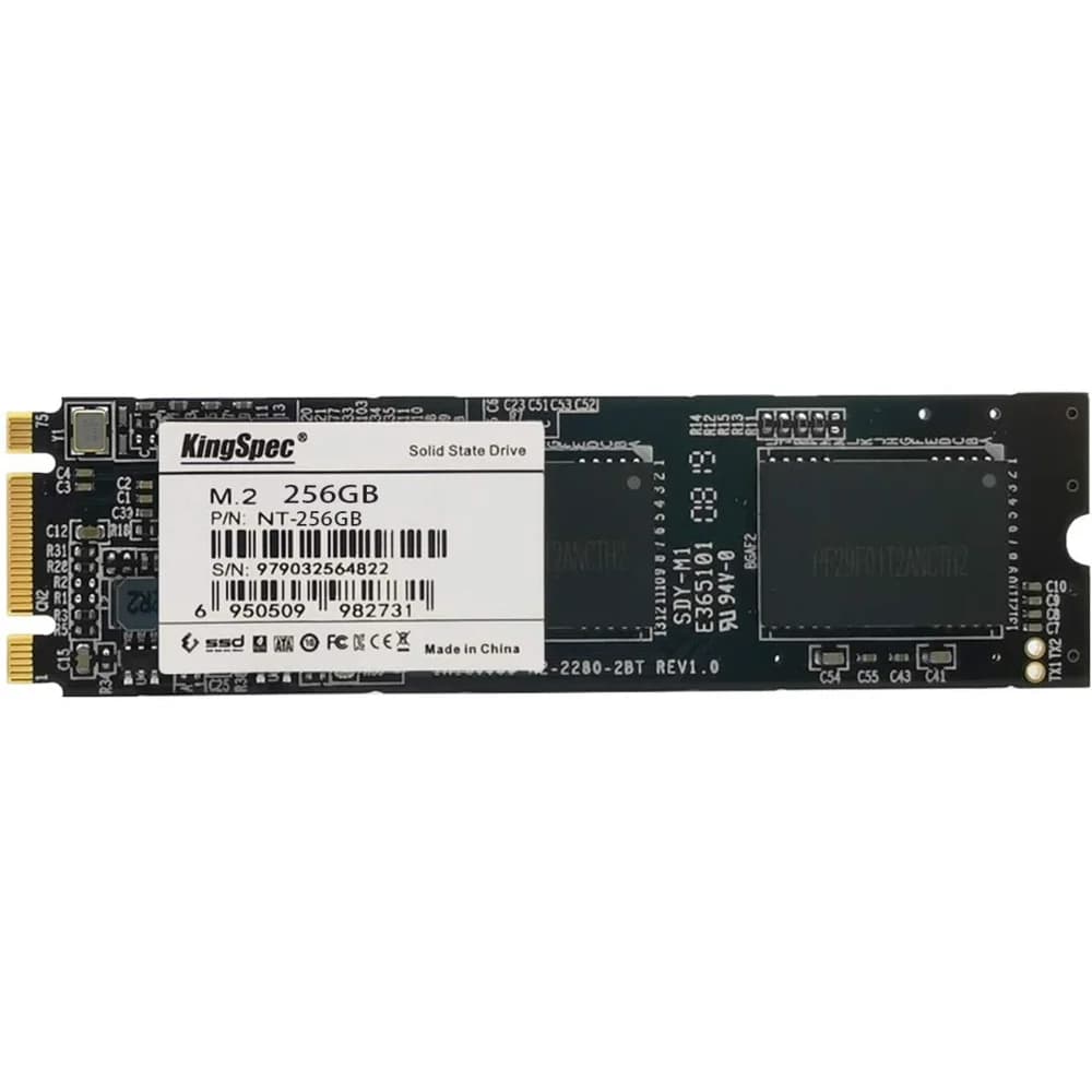 SSD M.2 KingSpec 256Gb NT Series <NT-256 2280> (SATA3, up to 550/500MBs, 3D NAND, 90TBW)