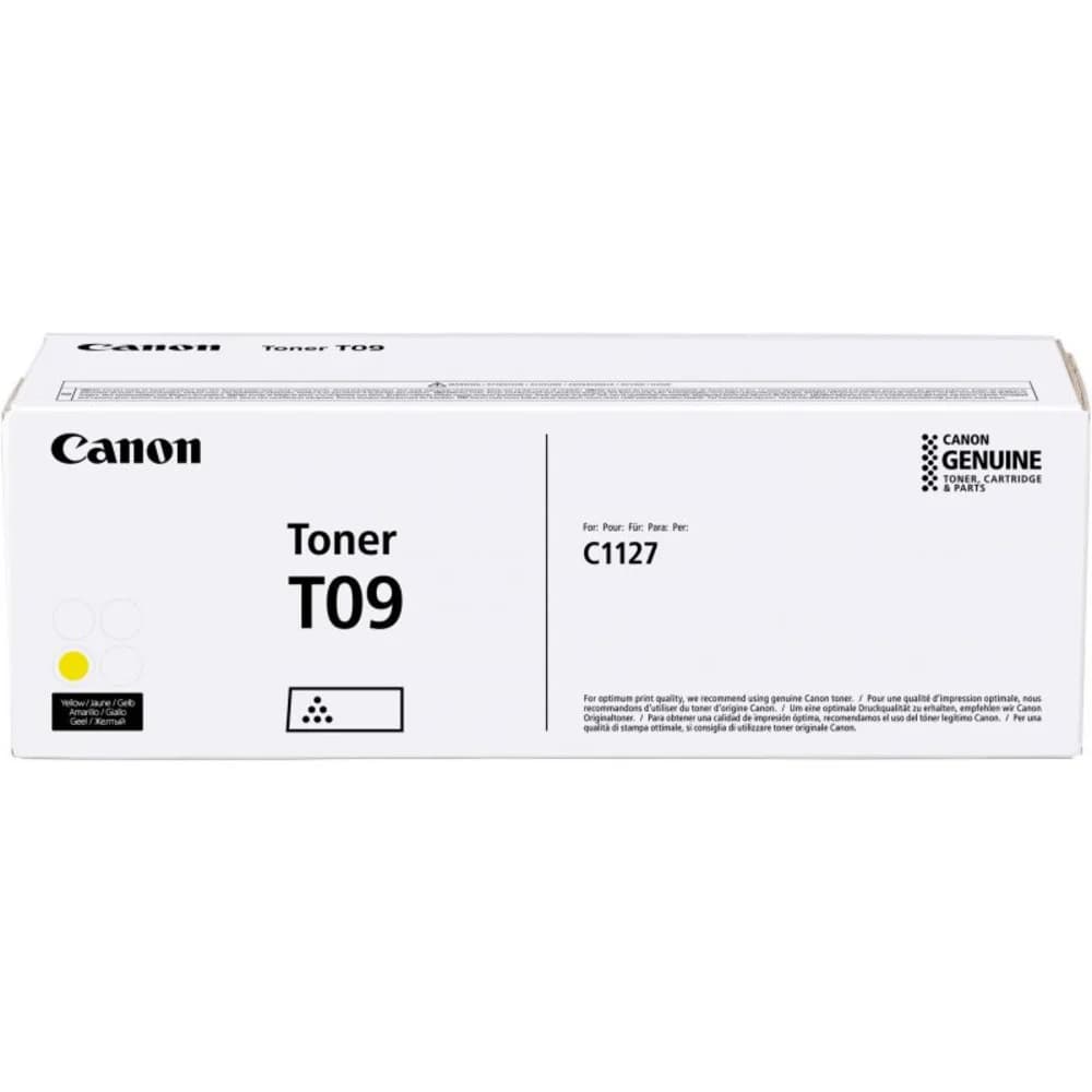Тонер-картридж Canon T09 Y жёлтый для i-SENSYS X C1127iF/C1127i/C1127P (5 900 стр.)