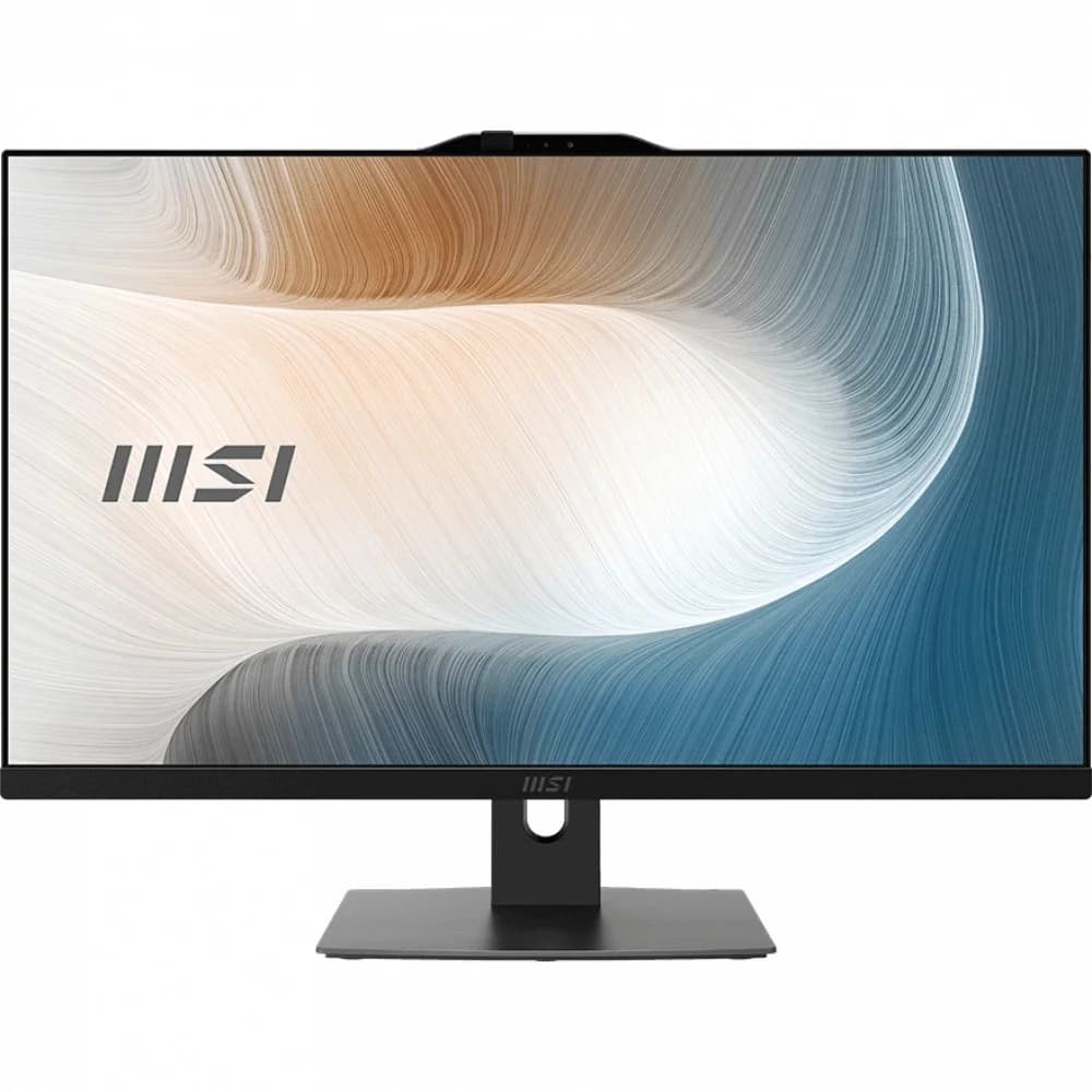 Моноблок/ MSI Modern AM272P 1M-680RU 27"(1920x1080 IPS)/Intel Core 5 120U(1.4Ghz)/16384Mb/512PCISSDGb/noDVD/Int:Intel® Graphics/Cam/BT/WiFi/-/war 1y/7.5kg/Black/Win11Pro + Wireless KB+M
