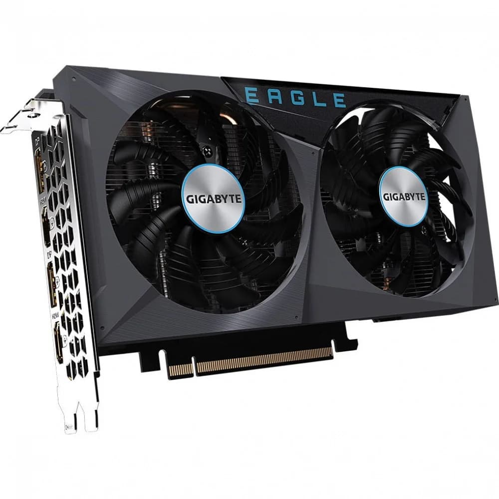 Видеокарта, Gigabyte, RTX3050 EAGLE OC 8G (GV-N3050EAGLE OC-8GD) 4719331310721, GDDR6, 128bit, 2-HDMI, 2-DP, Windforce 2X Fan, 213*120*41 мм, Цветная коробка