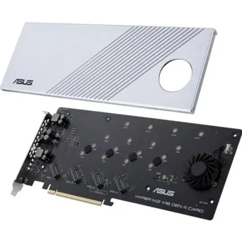 Адаптер Asus Hyper M.2 x16 Card V2, 128GBps, 4xM.2 type 2242/2260/2280/22110, Intel VROC, PCI-Ex16