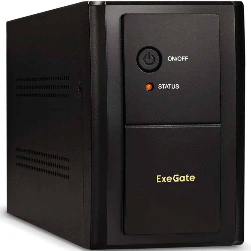 ИБП ExeGate SpecialPro UNB-2200.LED.AVR.4SH.RJ (2200VA/1300W, LED, AVR,4*EU/Тип F(Schuko), RJ45/11, батарея 12V 9Ah - 2 шт., металлический корпус, Black)