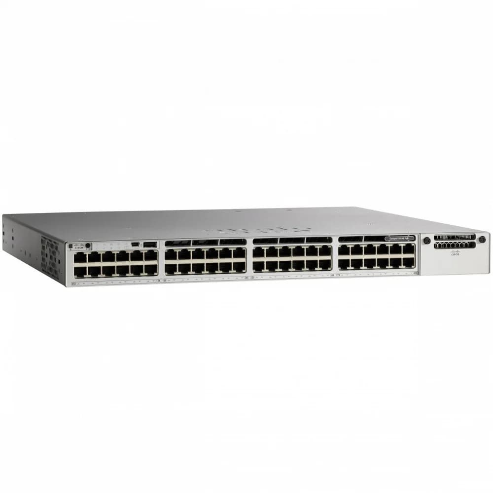 Коммутатор CISCO Catalyst 9300 48-port 1Gb copper with modular uplinks, PoE+, PS 1x715W, PoE+ 437W/1440W, DNA Network Essentials, C9300-48P-E