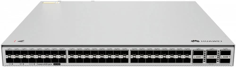 Коммутатор, Huawei, S630-48X6C, Управляемый L3, 4810GE SFP+, 6100GE QSFP28, IPv4/IPv6, VLAN, QoS, ACL, OSPF, BGP, VRRP, стекирование, резервируемое питание 1+1, стоечный 1U