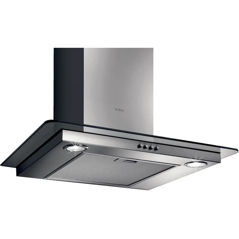Вытяжка каминная Elica Flat GLASS IX/A/60 нержавеющая сталь управление: кнопочное (1 мотор)