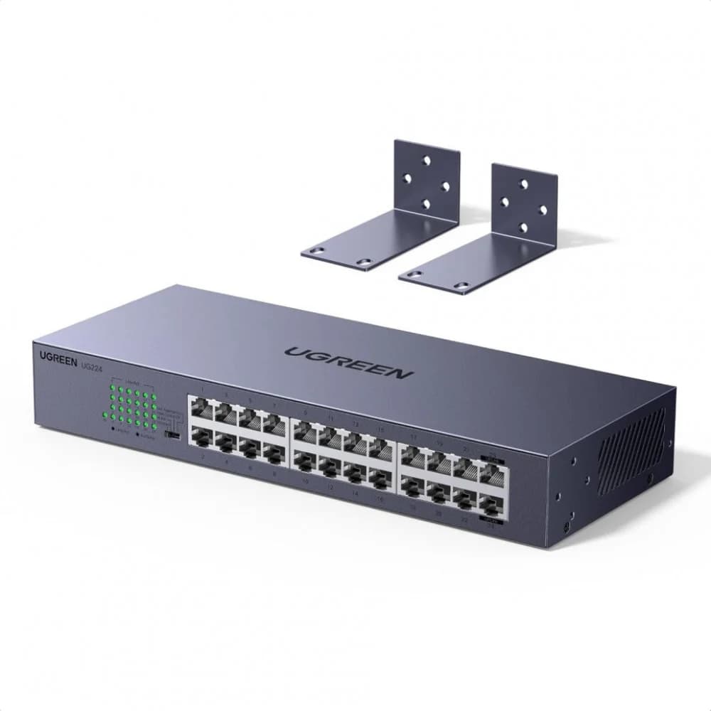 UGREEN, CM740 (35374EU), Коммутатор неуправляемый 24-портовый 1Gb/s