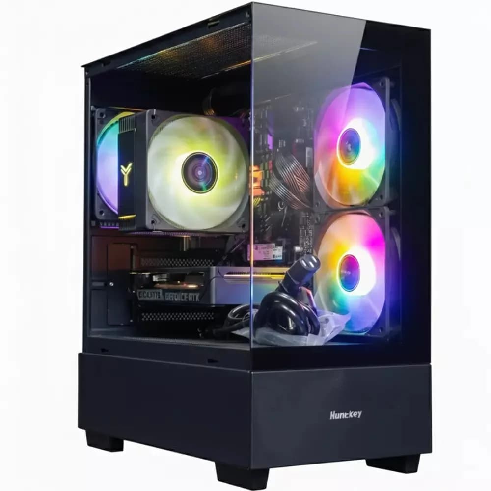 Персональный компьютер XG Pro-Gaming XGMM026/Huntkey G35/AMD Ryzen 5 5600X 3.7 GHz/16/SSD1TB/RTX5050/8/Dos