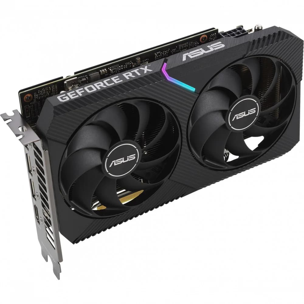 Видеокарта/ VGA ASUS NVIDIA GeForce DUAL-RTX3060-O12G-V2 12GB, GDDR6/192-bit, PCIe 4.0, 1xHDMI 2.1, 3xDP, 2.5-slot 90YV0GB2-M0NA10