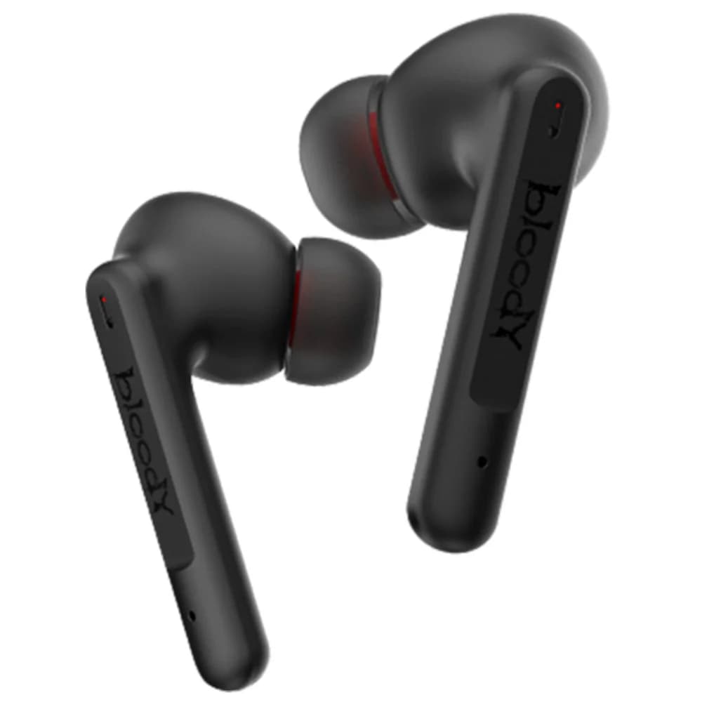 Наушники TWS Bloody M90-Black+Red < BTv5.1, 500+40mAh, MOCI, 102dB, ANC, беспроводная зарядка>