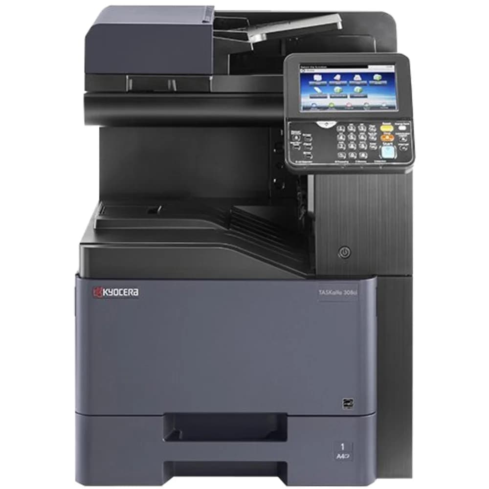 Kyocera TASKalfa 308ci, P/C/S, цв.лазерный, A4, 30 стр/мин, 1200x1200 dpi, 1 Гб, USB, Network, HyPAS, лоток 600 л., Duplex, автопод., без тонера