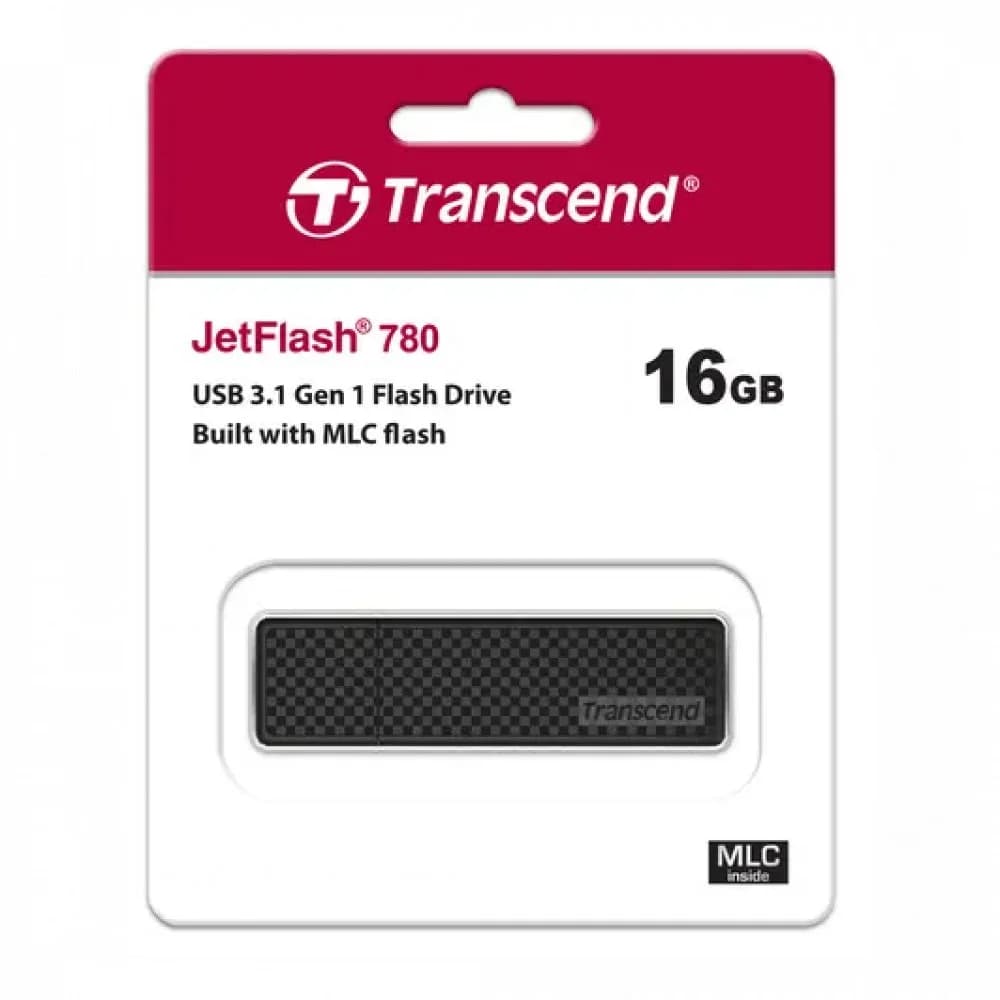 Флеш Диск Transcend 16GB Jetflash 780 TS16GJF780 USB3.1 черный/серебристый