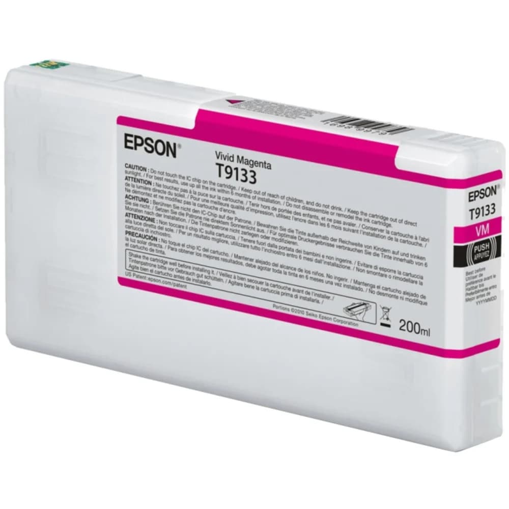Картридж Epson T9133 Vivid Magenta Ink Cartridge (200ml)