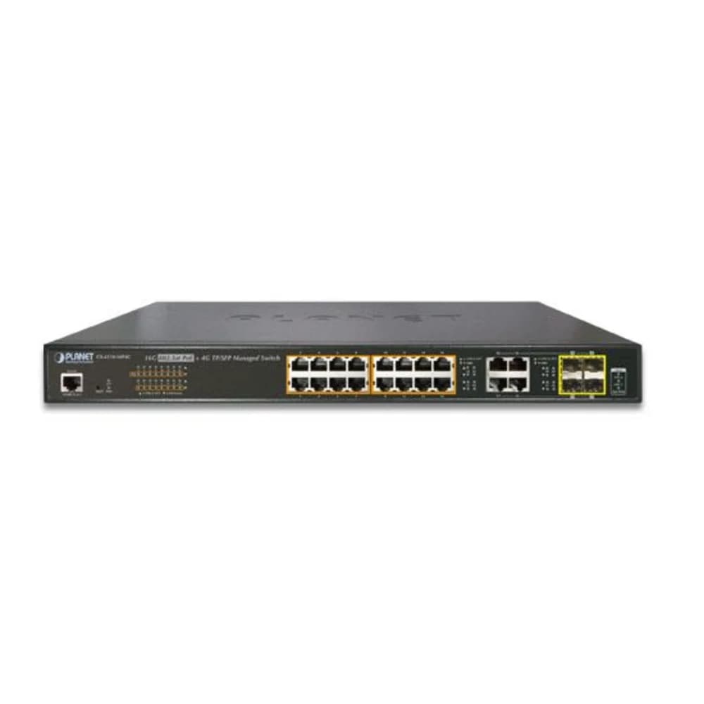 IPv6/IPv4, 16-Port Managed 802.3at POE+ Gigabit Ethernet Switch + 4-Port Gigabit Combo TP/SFP (220W) Основные характеристики Тип коммутатора Управляемый (Layer 2) Технология доступа Ethernet Тип раз