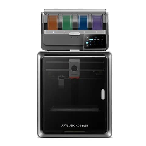 Филаментный 3D принтер, Anycubic, Kobra S1 Combo KS1CBK0B-O, 250x250x260 мм, до 600 мм/с, Многоцветный модуль для катушек ACE Pro (4-цветная печать, расширяемая до 8 цветов), Температура сопла до 32