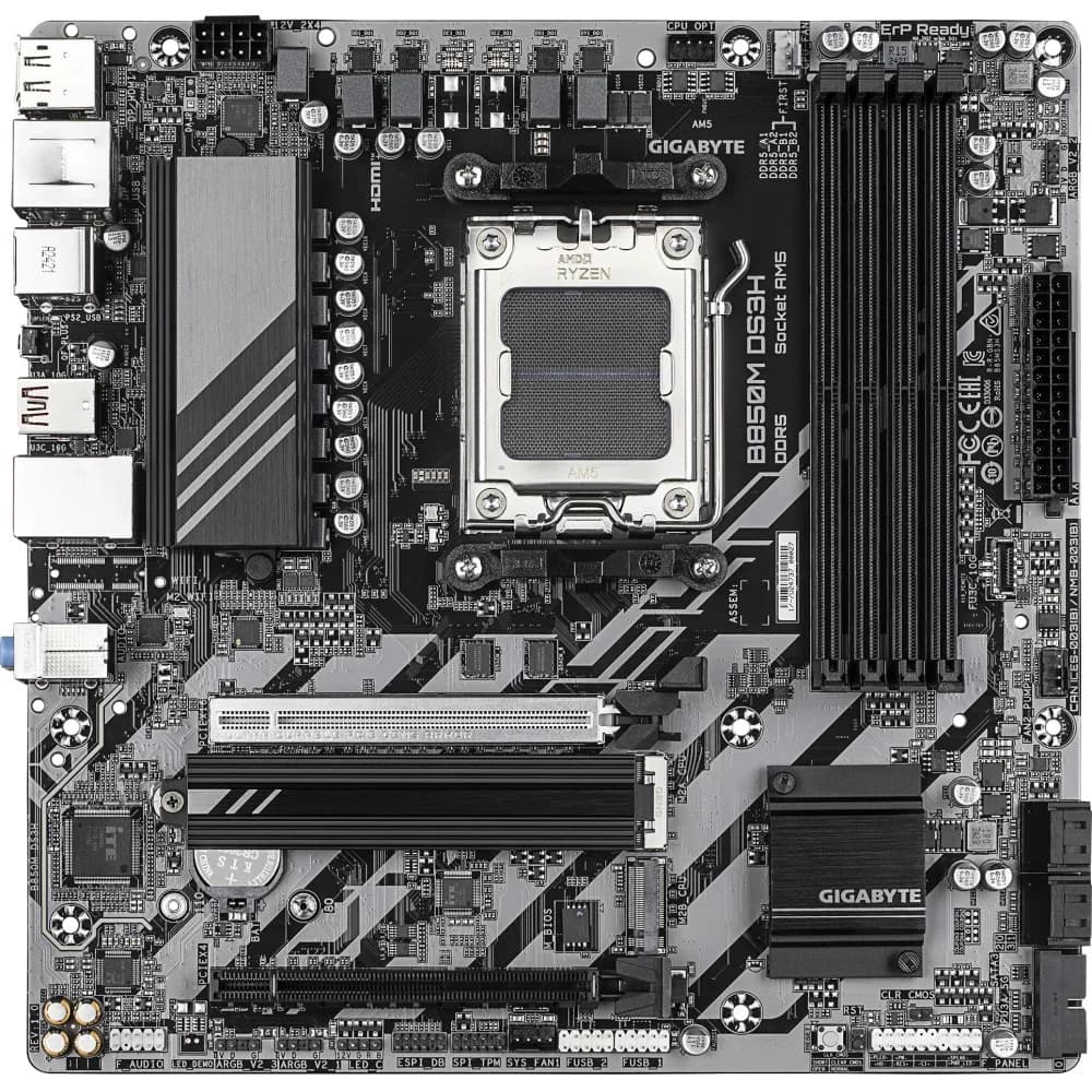 Материнская плата AMD B850 SAM5 MATX B850M DS3H 1.2 GIGABYTE