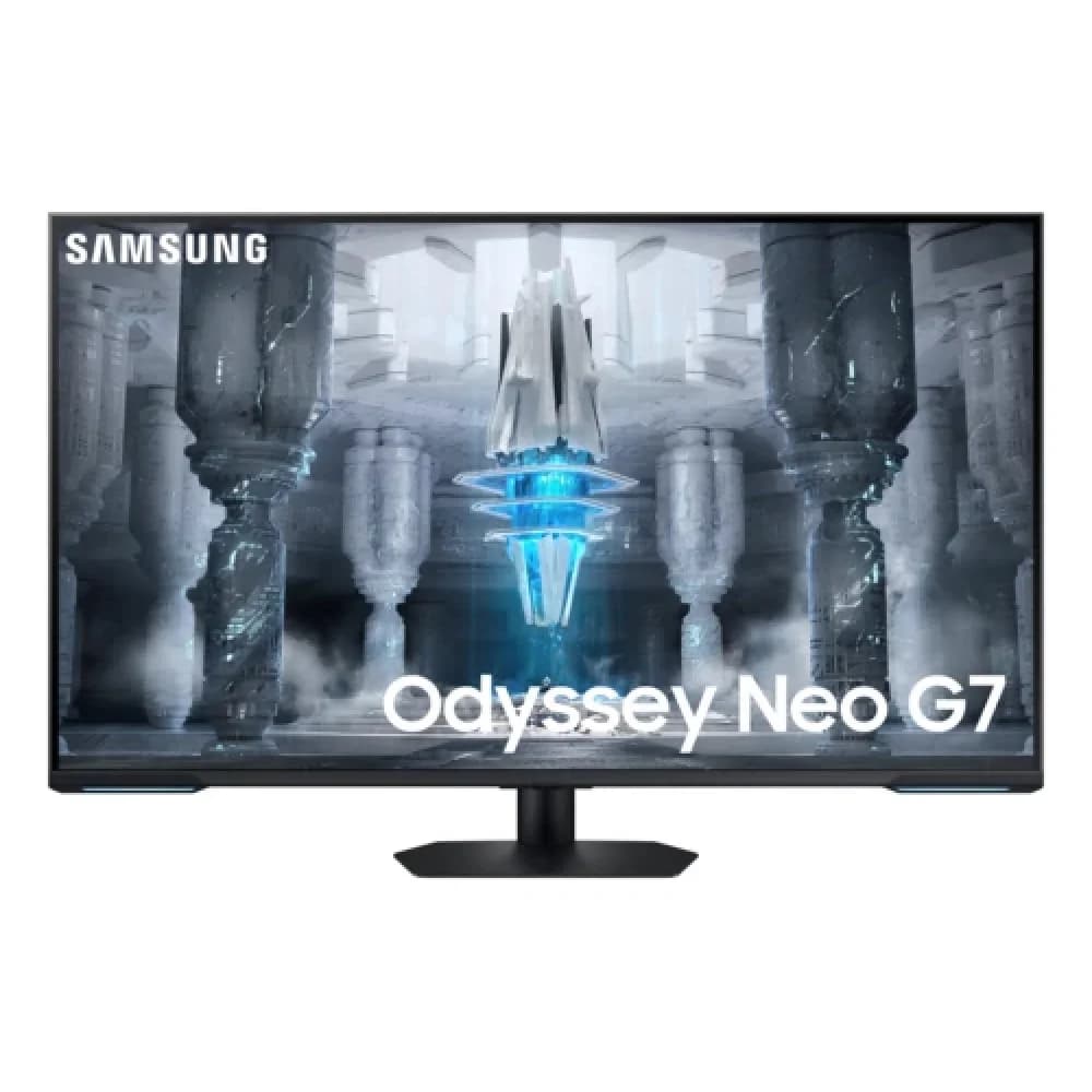 Монитор, Samsung, LS43CG700NIXCI, Odyssey Neo G7, 43", 3840*2160, VA, 144 Гц, 16:9, 400 кд/м2, 1000000:1, 1 мс, 178/178, 1.07 млрд., DP*1, HDMI*2, USB*2, Аудиопорт, Динамики 20 Вт, VESA 200*200 мм,
