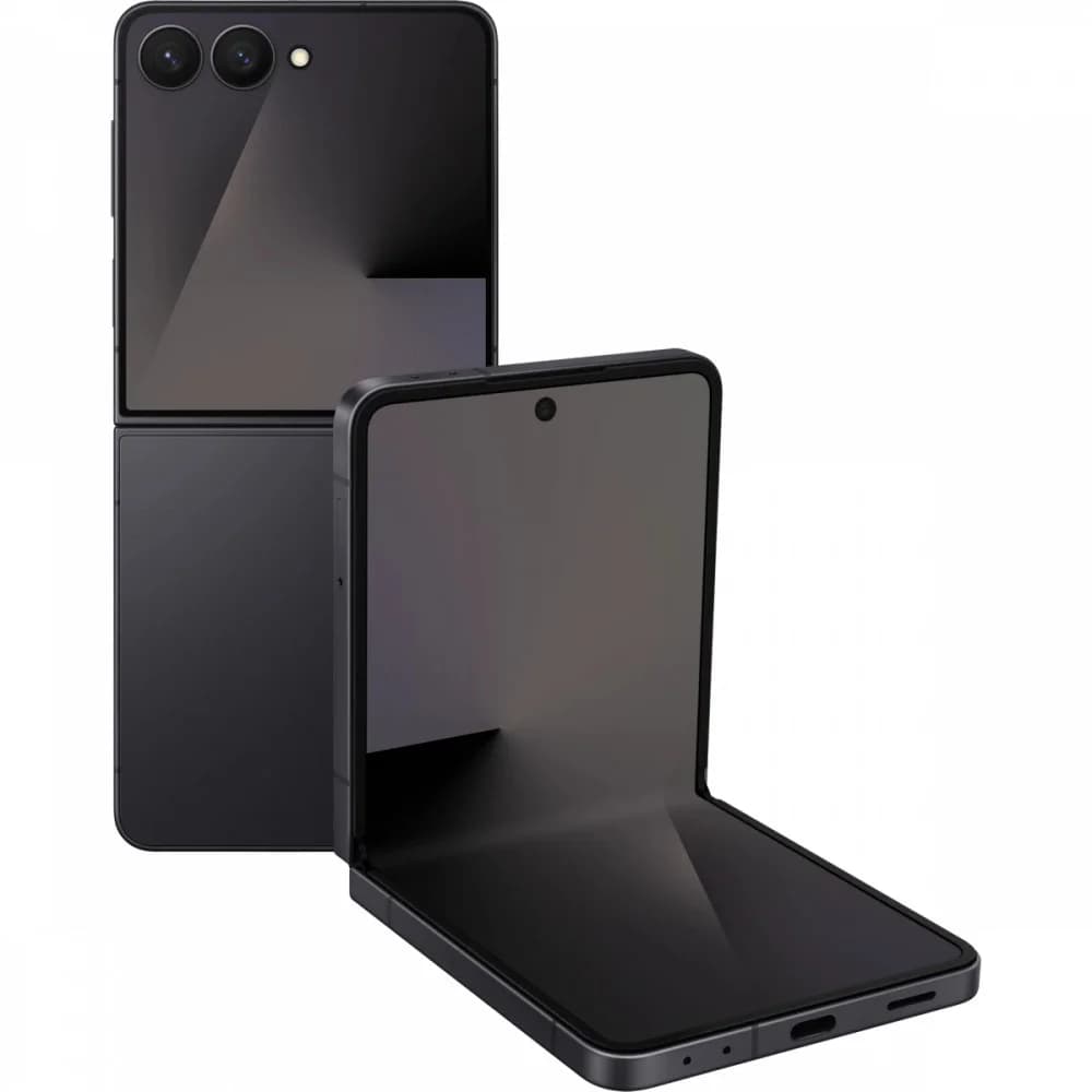 Смартфон Samsung SM-F766B Galaxy Z Flip7 256Gb 12Gb черный раскладной 3G 4G 1Sim 6.9" 1080x2520 Android 16 50Mpix 802.11 a/b/g/n/ac/ax/be NFC GPS GSM900/1800 GSM1900 Protect