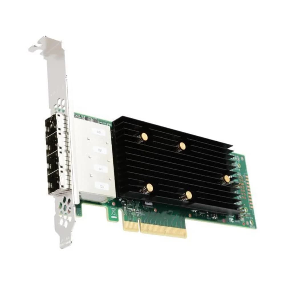 плата контроллера Broadcom Controller 9400-16e (05-50013-00) (PCI-E 3.1 x8, LP, External) Tri-Mode SAS/SATA/PCIe(NVMe) 12G, 16port (4*ext SFF8644), 1 year