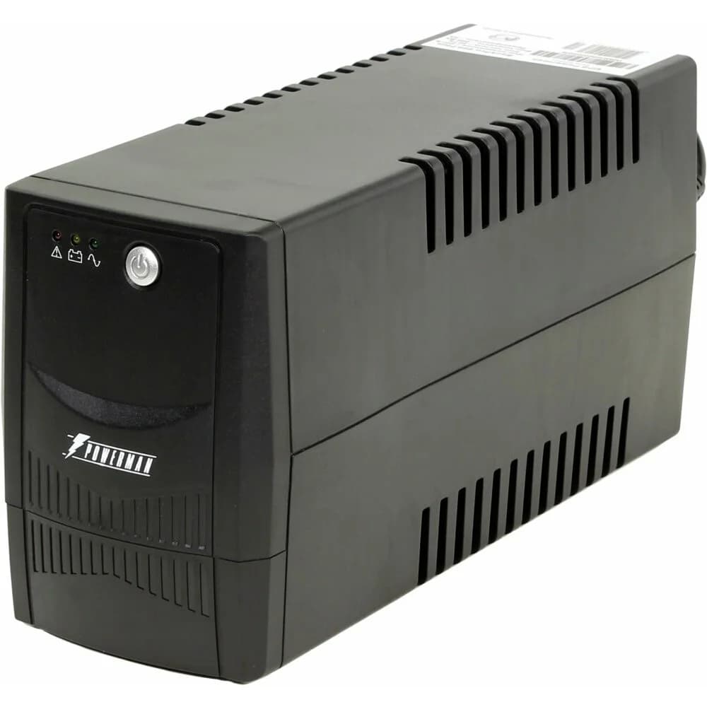 ИБП POWERMAN Back Pro 850, линейно-интерактивный, 850ВА, 480Вт, 2 евророзетки с резервным питанием, батарея 12В 9Ач 1 шт., 298мм х 101мм х 142мм, 4.9 кг./ UPS POWERMAN Back Pro 850, line-interactive
