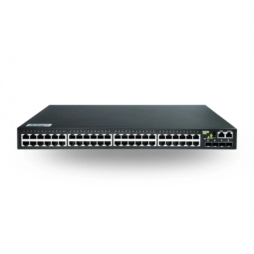 S4600-52X-SI Коммутатор L2+ Full Gigabit Access Switch(48*10/100/1000Base-T + 4* 10G SFP+), AC power, static routing