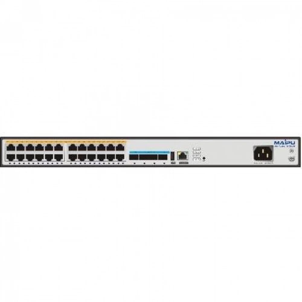 S3230-28TXF-AC Коммутатор 24-Port 100/1000M electric interfaces, 4-Port 10G SFP+ interfaces, Single AC Power