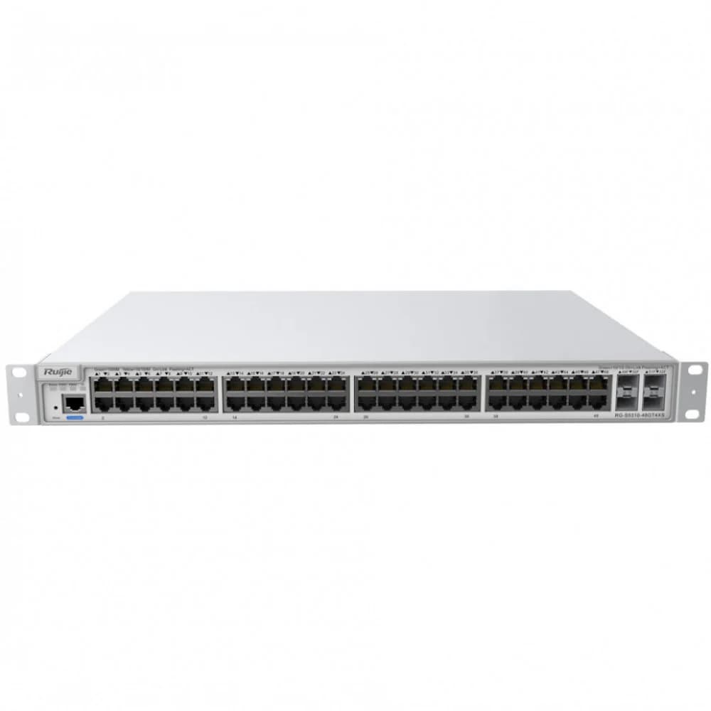 URS-S5310-48GT4XS Коммутатор 48 10/100/1000Base-T auto-sensing Ethernet ports + 4 SFP+ ports, fixed single fan, 2 modular power supply slots