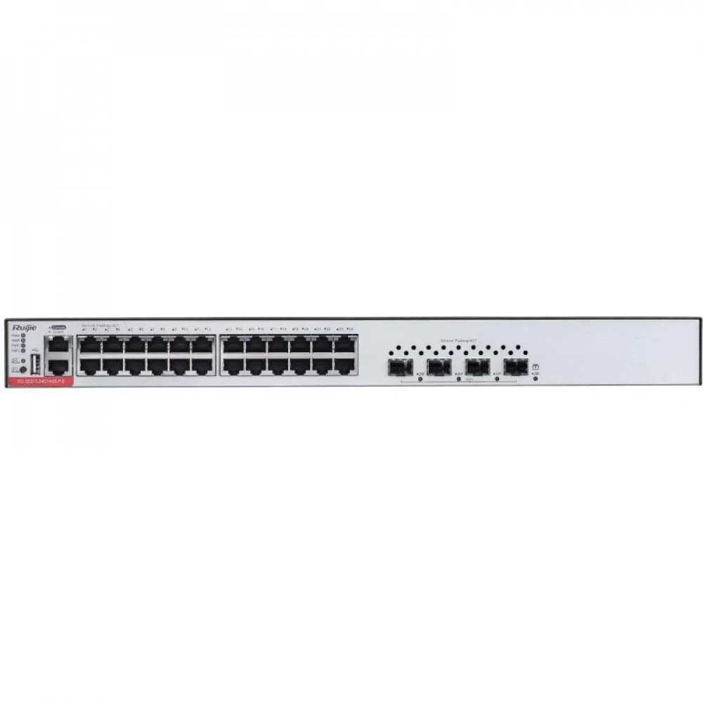 URS-S5310-24GT4XS Коммутатор 24 10/100/1000Base-T auto-sensing Ethernet ports + 4 SFP+ ports, fixed single fan, 2 modular power supply slots