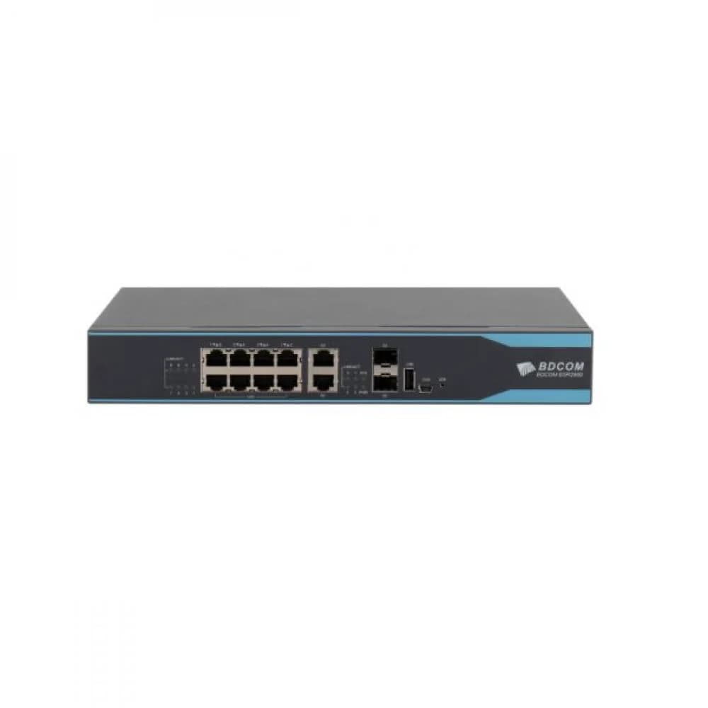 BSR2900-10B Маршрутизатор Multi-service Router (1 Console, 1 USB2.0, 2 GE TX/SFP Combo WAN, 2 GE TX WAN, 8 GE TX LAN built-in encryption engine, 220V power supply)