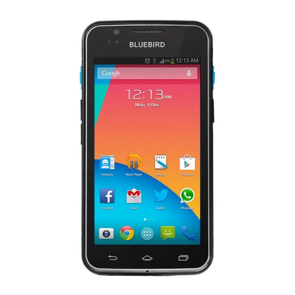 Мобильный терминал Bluebird EF500: Android 6.x(Marshmallow), 802.11 a/b/g/n/d/h/i, 8MP Camera, 5" HD LCD, 2GB/16GB, BT 4.0 LE, Contactless Card Reader, 1D/2D imager(LED Aimer), 12-pin connector,