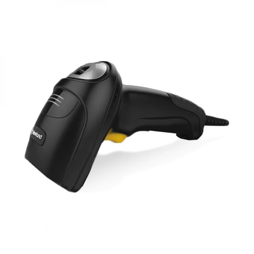 Сканер штрих-кода HR52 Bonito, 2D CMOS Handheld Reader, Mega Pixel, RETAIL VERSION dot-code enabled (Black surface) with 3 mtr. coiled USB cable. Autosense, incl. foldable smart stand (KIT Scanner +