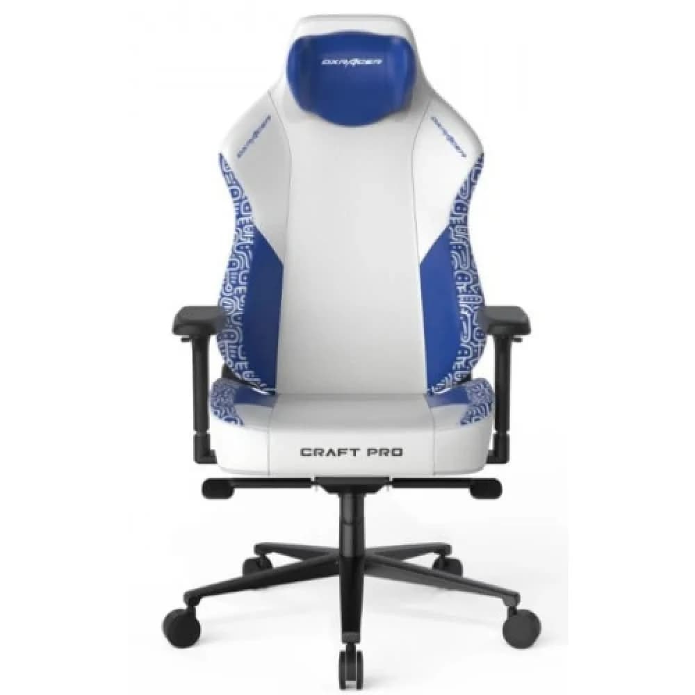 Кресло геймерское DXRacer CRAFT PRO CRA/PRH033/WB, 100кг, регулировка высоты, White-Blue