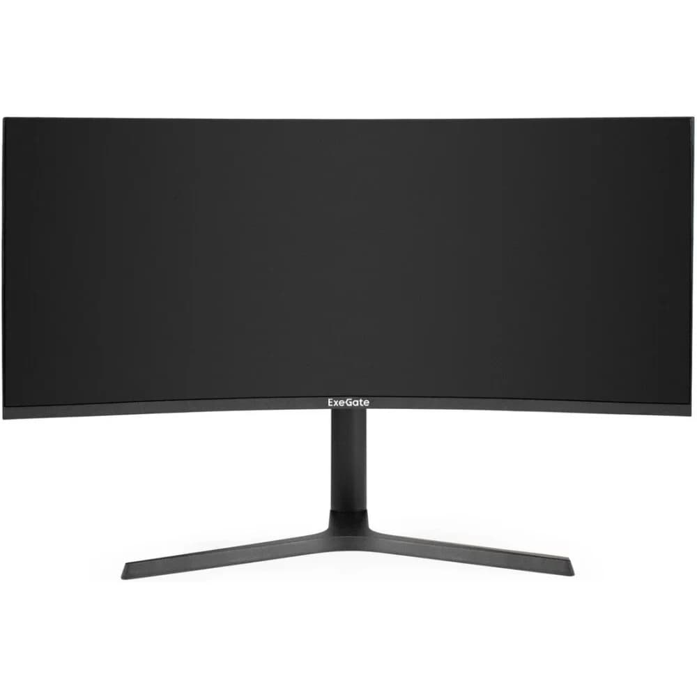Монитор изогнутый игровой с аудио выходом 34" UWQHD 165 Гц ExeGate Combat EC3400TA (VA Curved R1800 LED Grade A+, UltraWide QHD 3440x1440@165Гц, 21:9, 300cd/m2, 4000:1, 178°/178°, 1ms, 2xHDMI2.0, 2x