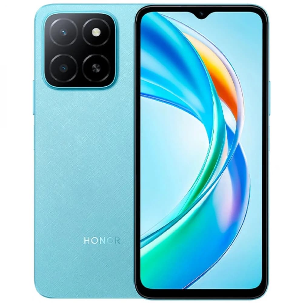 Смартфон, HONOR, X5b GFY-LX2, 4GB 64GB, 6.56", Android 13, MediaTek Helio G36, Камера 50 Мп, 1612x720, Bluetooth 5.1, 5200 мАч, (Ocean Blue) Голубой
