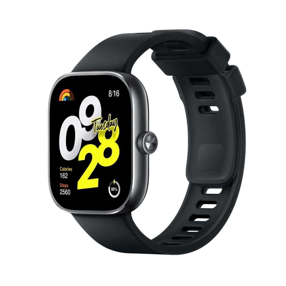 Смарт часы, Xiaomi, Redmi Watch 4, M2315W1 / BHR7854GL, Дисплей 1.97" AMOLED, Разрешение 390 x 450, Водонепроницаемые (5 АТМ), GPS+GLONASS, Galileo, BDS, QZSS, Батарея 470 мАч, Чёрный