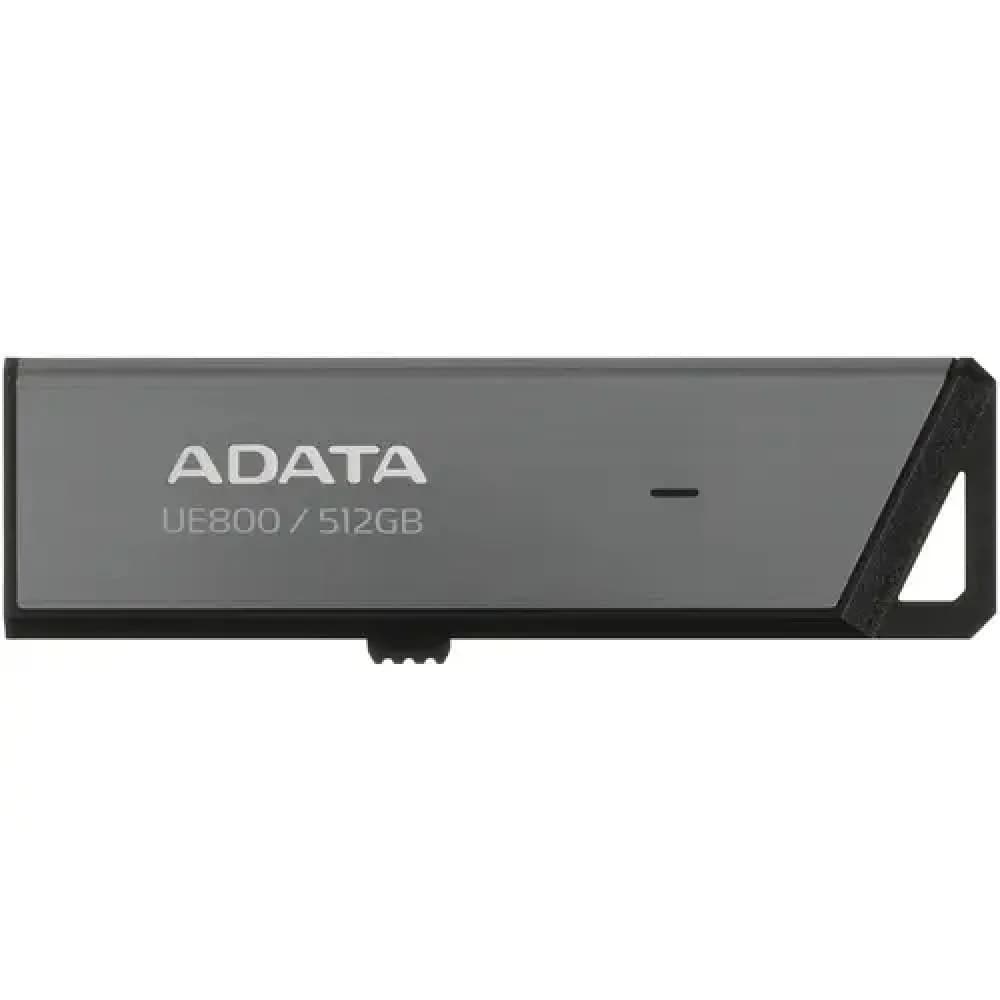 Флеш Диск A-DATA 512GB <AELI-UE800-512G-CSG> Elite UE800, USB 3.2/TypeC, Серый, металлич.1000/1000 Mb/s
