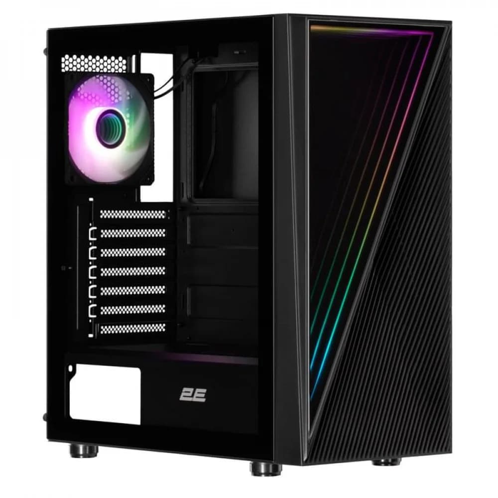 Компьютерный корпус 2E GAMING INFINITY G205А, без БП, 2xUSB 3.0, 1xUSB Type-C, 1x120mm ARGB fan