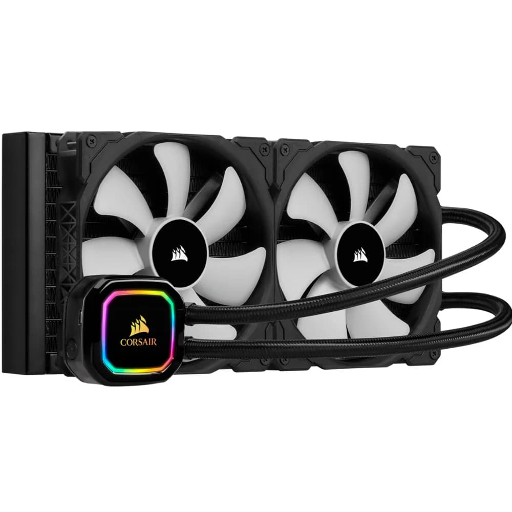 СВО Corsair iCUE H115i RGB Pro XT, S115X/1366/2011/2066/AM4, 2x14cm,3+4pin+SATA,400-2000rpm,36dB