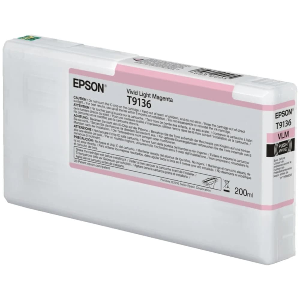 Картридж Epson T9136 Vivid Light Magenta Ink Cartridge (200ml)