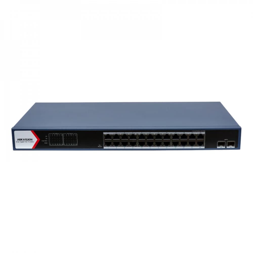 Hikvision DS-3E1726HP-SI-24P2X Коммутатор 24-портовый PoE