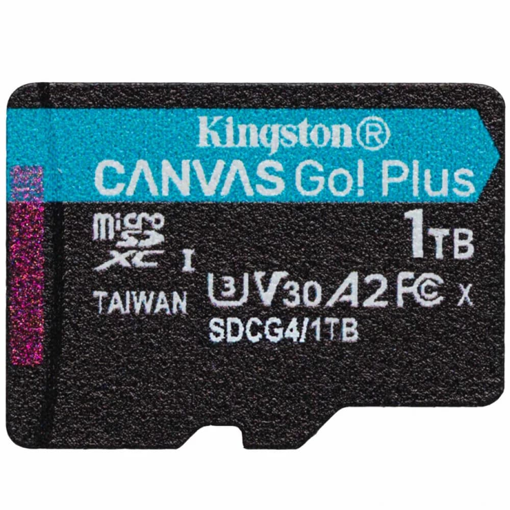 Карта памяти, Kingston, SDCG4/1TBSP, MicroSDXC 1TB, Canvas Go Plus, A2, U3, V30, , без адаптера SD