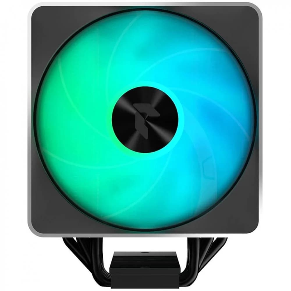 Кулер для процессора, Aerocool, APNX AP1-V BK, Intel 1700/1200/115x/775 AMD AM5/AM4, 245W, 120мм ARGB, 600-1800±10% об/м, 76.3CFM, 16.1-32.8dBA, PWM 4pin + ARGB 5V 3pin, 128х76,5х165мм, Чёрный