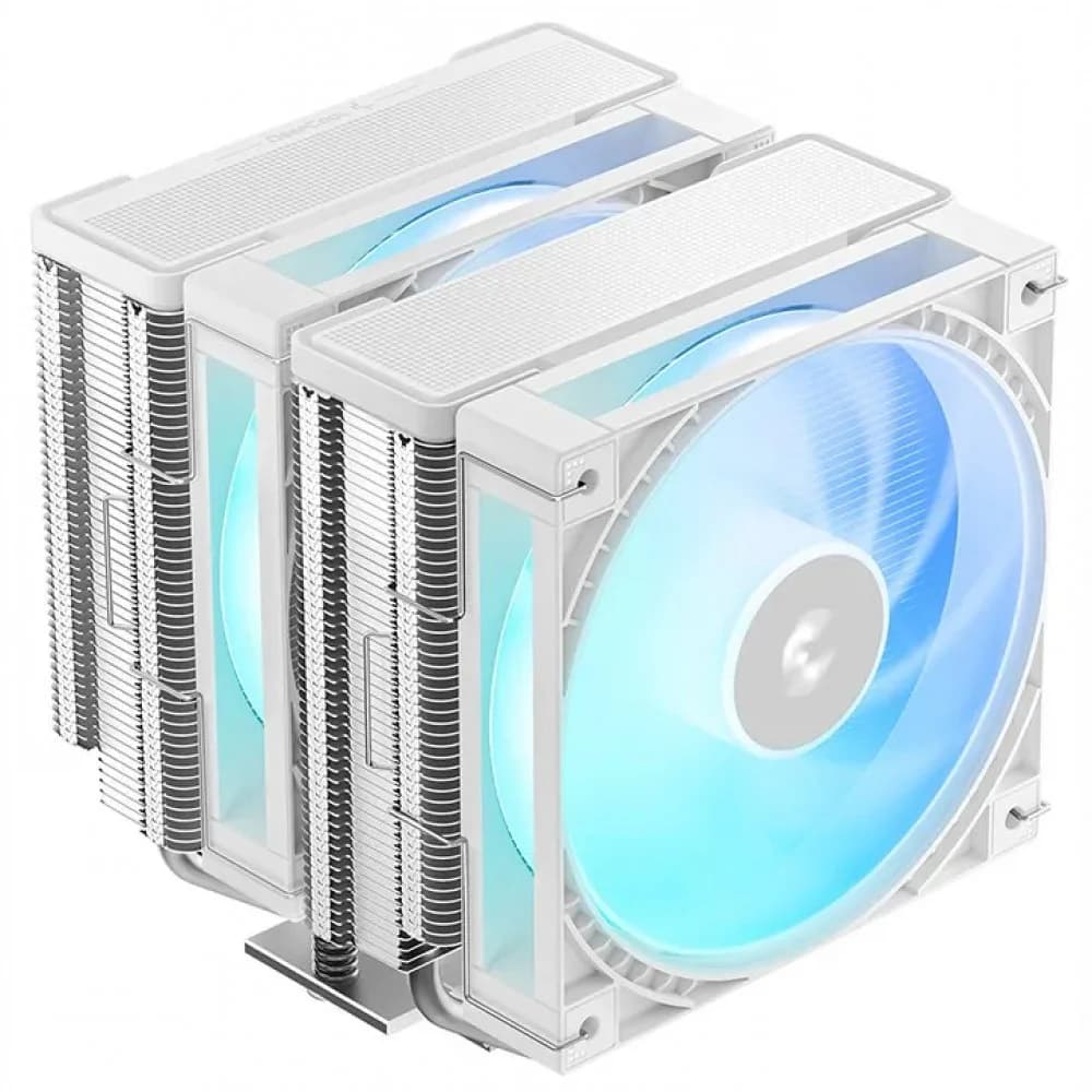 Кулер DeepCool AG620 G2 WH ARGB, S1851/1700/AM4/AM5,240W,2x12cm,4pin,Al+Cu,500-2200rpm,68.85CFM